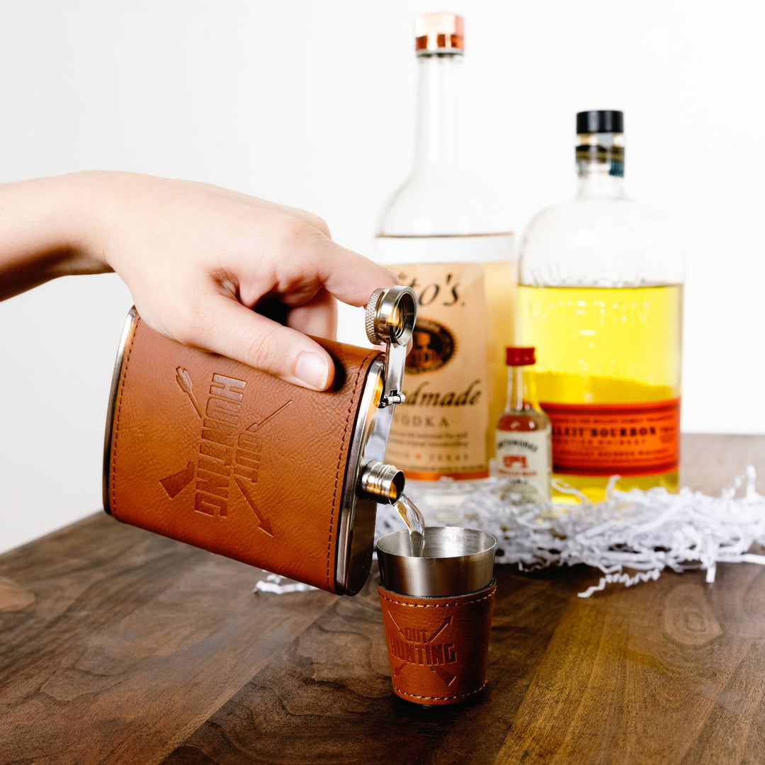 Out Hunting - Stainless Shot Glass with Sleeve