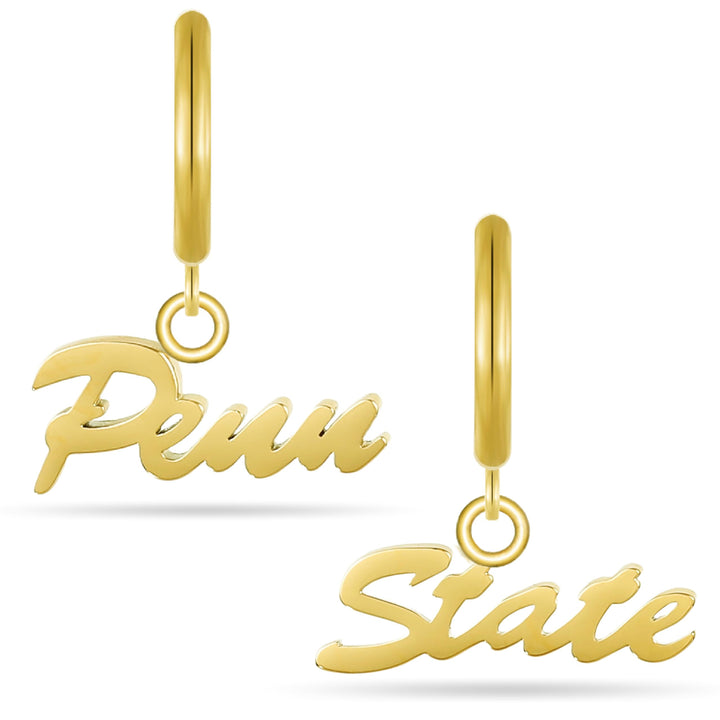 Penn State Script Huggie Hoops