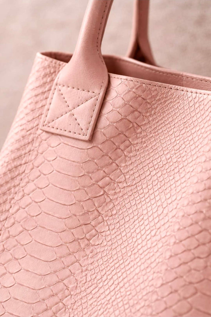 LOLA leather bag – Pink – Made in Italy