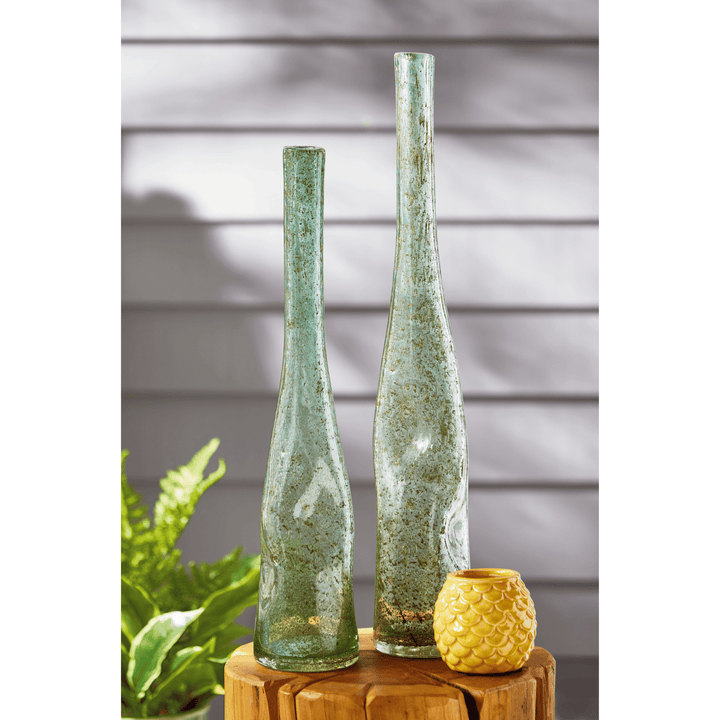 Meri Vase Small Green Multi Glass Summer