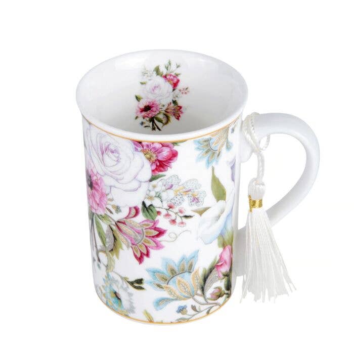 Dream Garden Porcelain Tea/Coffee Mug in Gift Box
