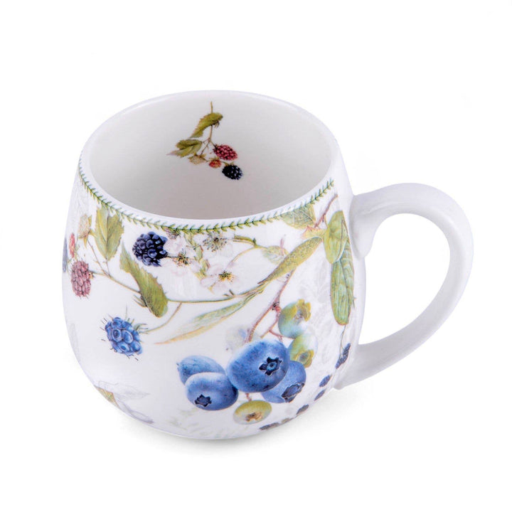 Wild Berries Porcelain Big Belly Mug in Gift Box