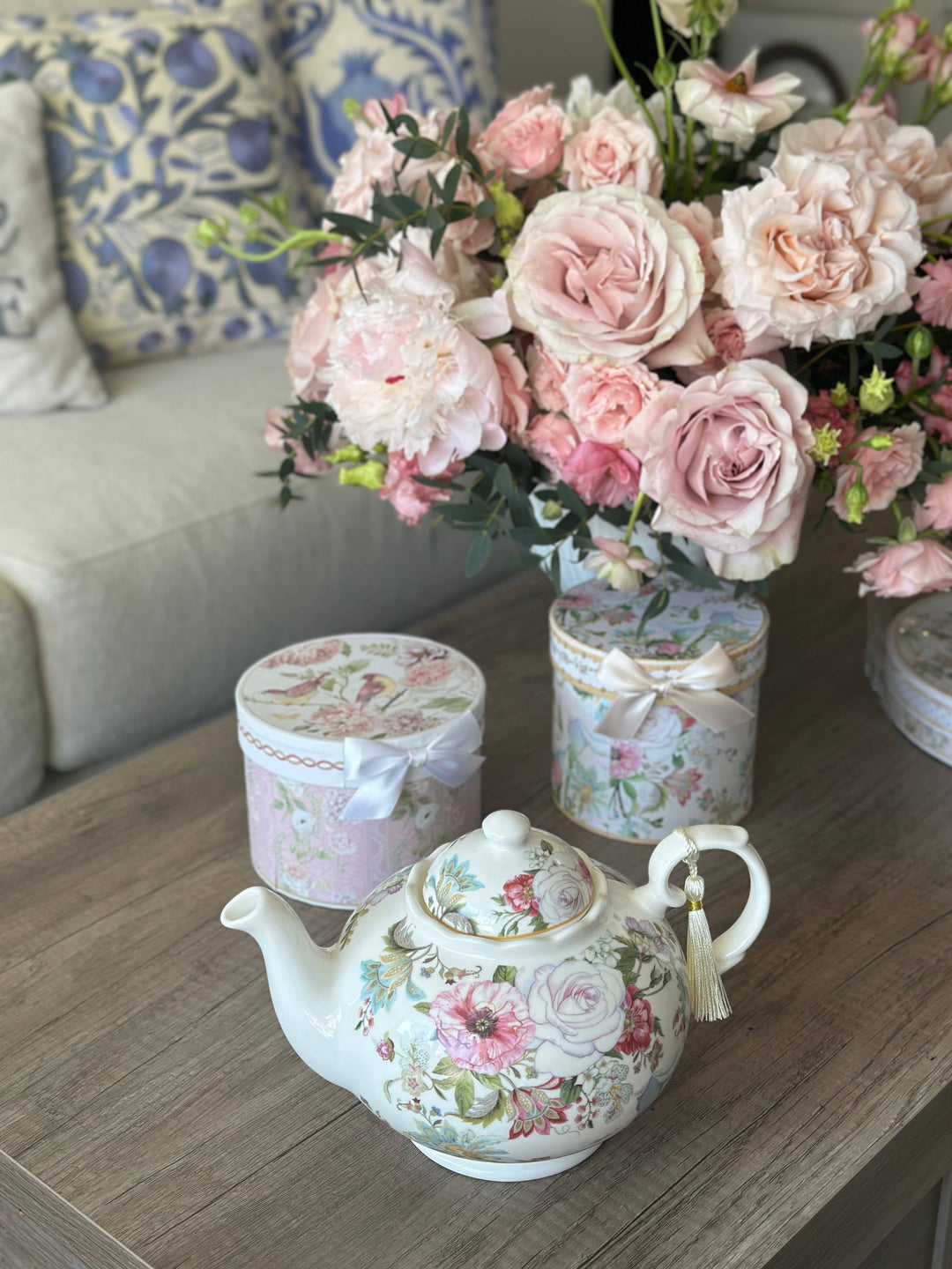 Dream Garden Porcelain Teapot in Gift Box