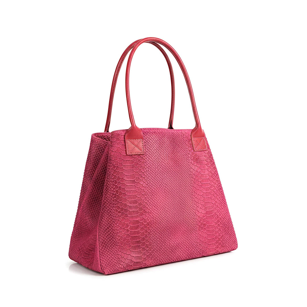 LOLA leather bag – Fuchsia – Made in Italy