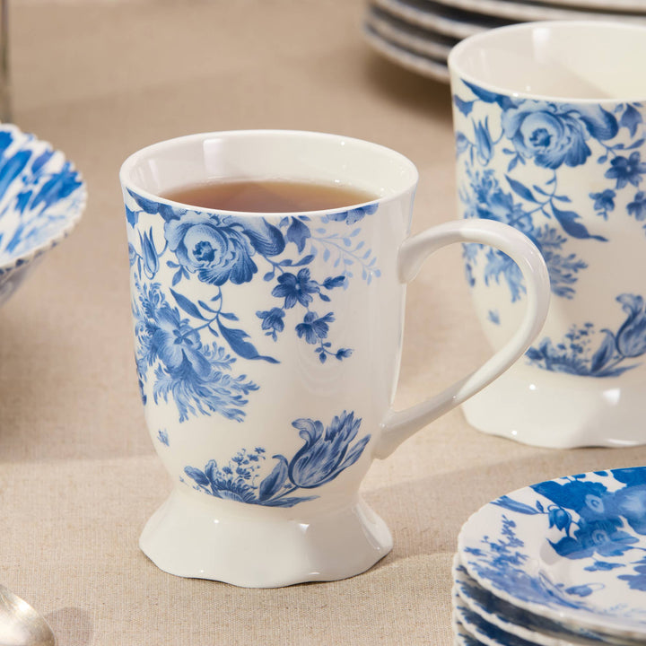 Gabrielle Blue  Mugs 6 assorted
