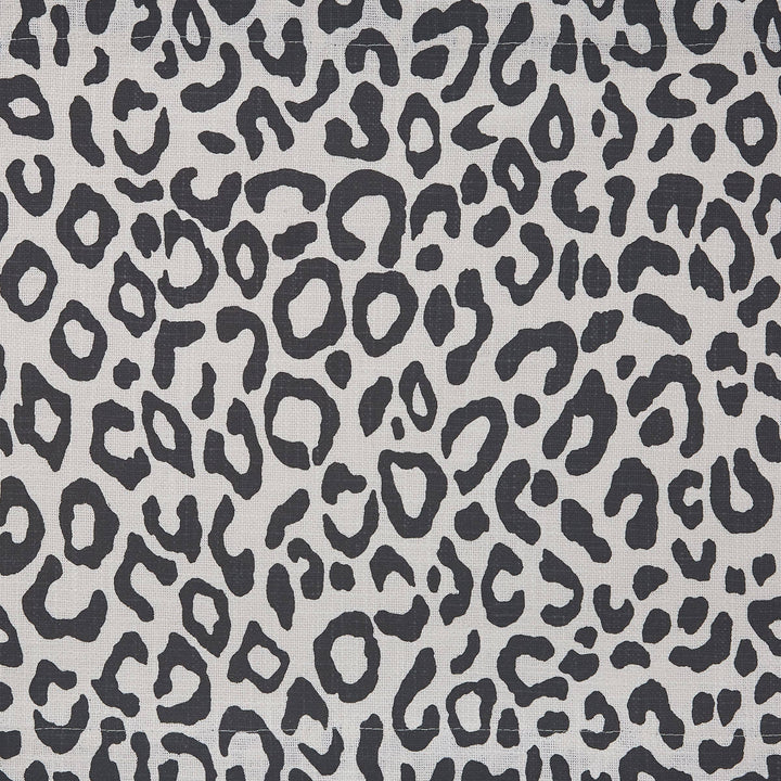 Safari Leopard Printed Table Runner 72"L  - Black