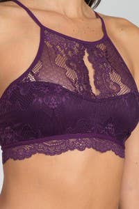 High-neck Lace Bralette