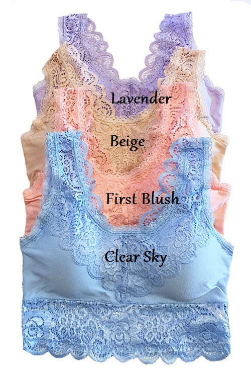 Plus Padded Lace Bralette