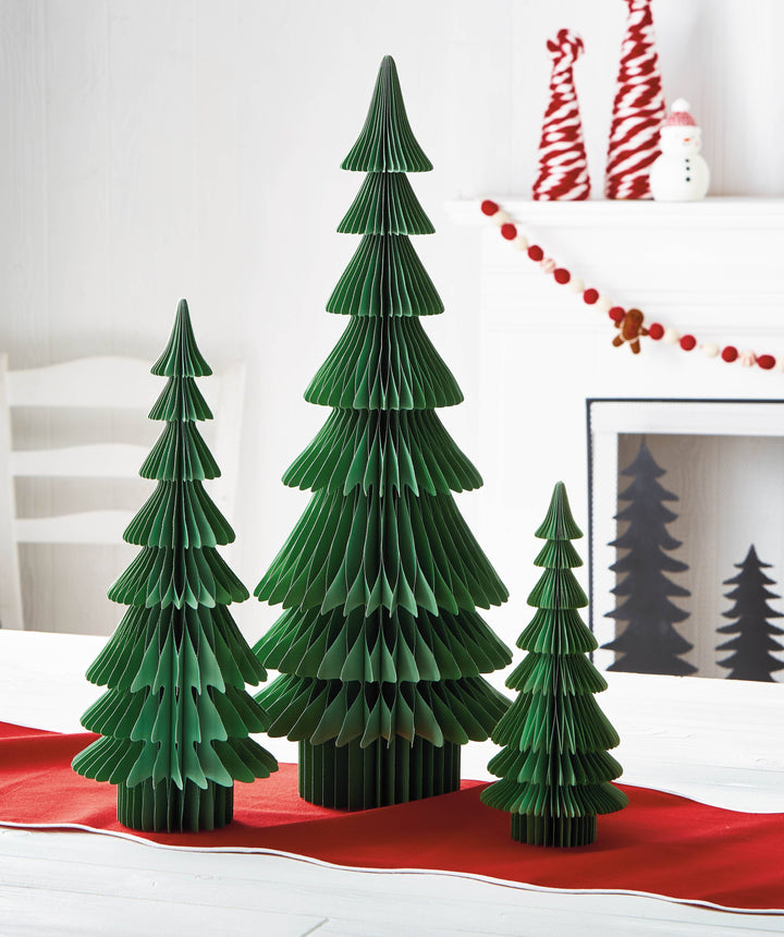 Evergreen Paper Tree Decor Small Green Christmas
