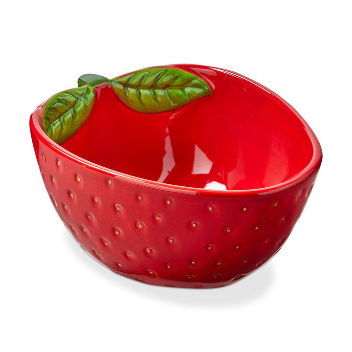 Strawberry Snack Bowl Red Multi Earthenware Summer
