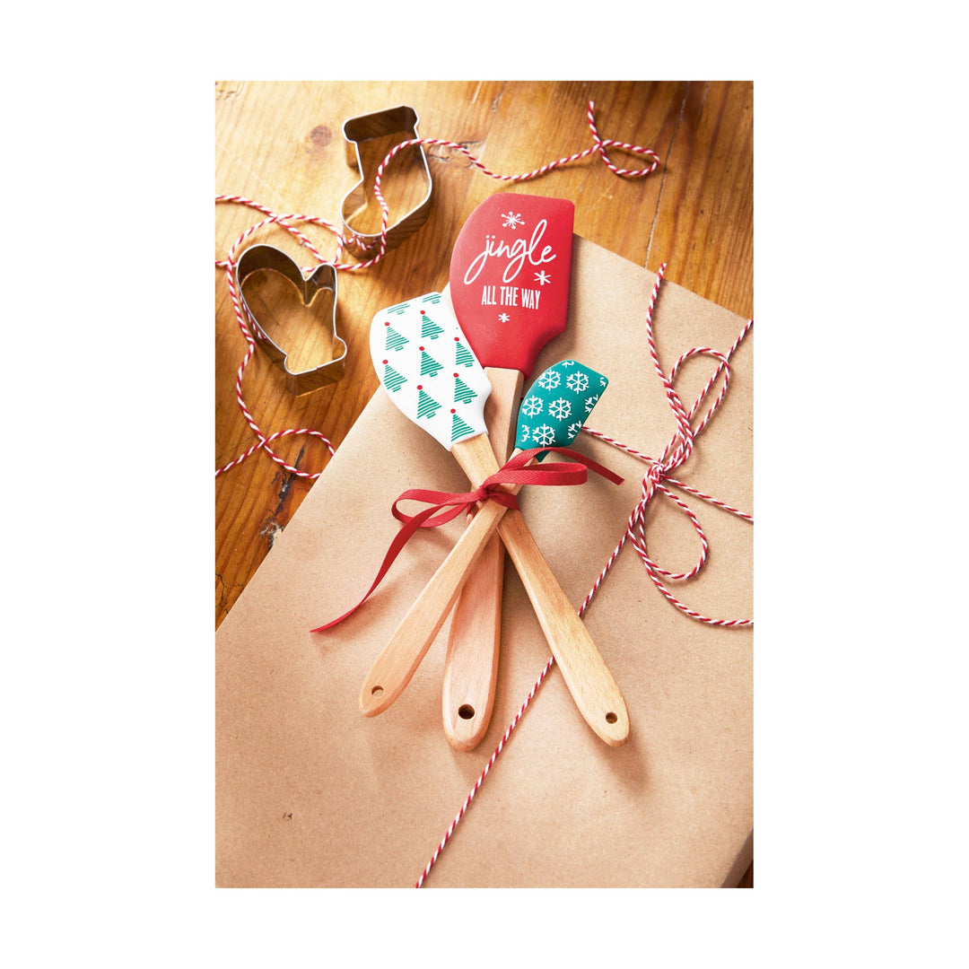 Festive Spatula Set of 3 Multi Silicone Christmas