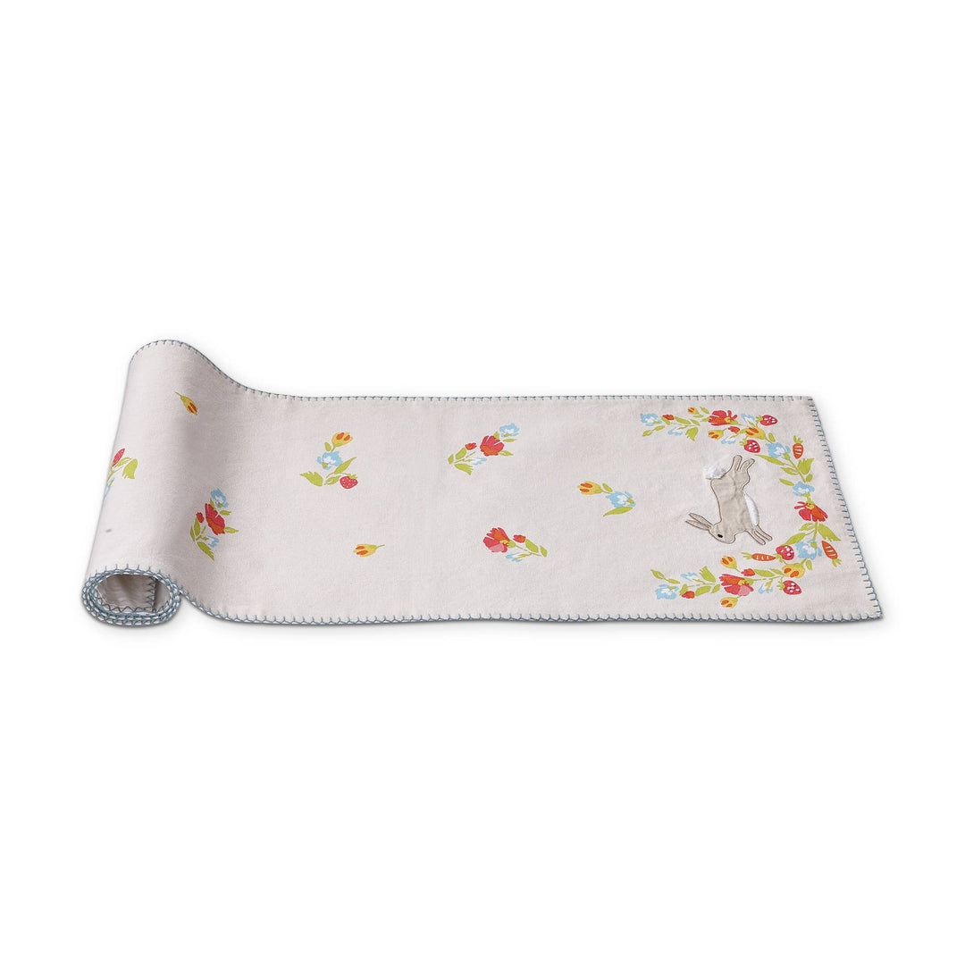 Bunny Blossom Runner Multi Pastel Cotton Spring