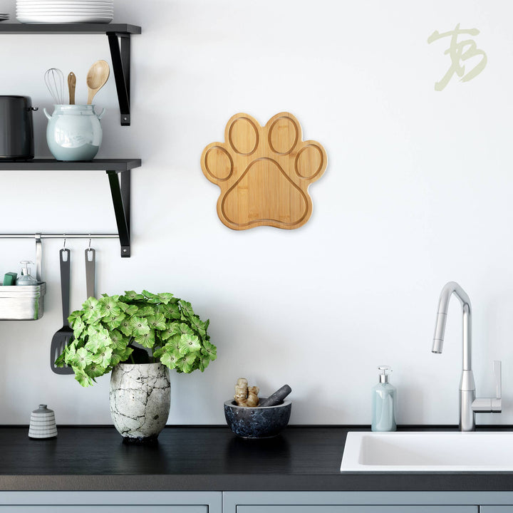 Paw Shaped Cutting Board &amp; Charcuterie Serving Tray