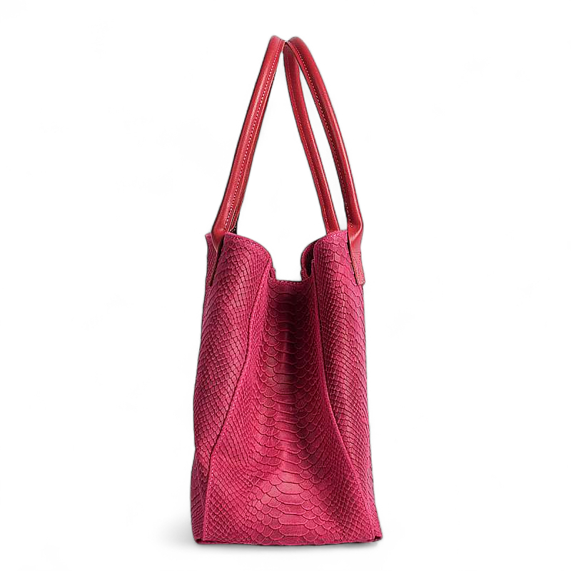 LOLA leather bag – Fuchsia – Made in Italy