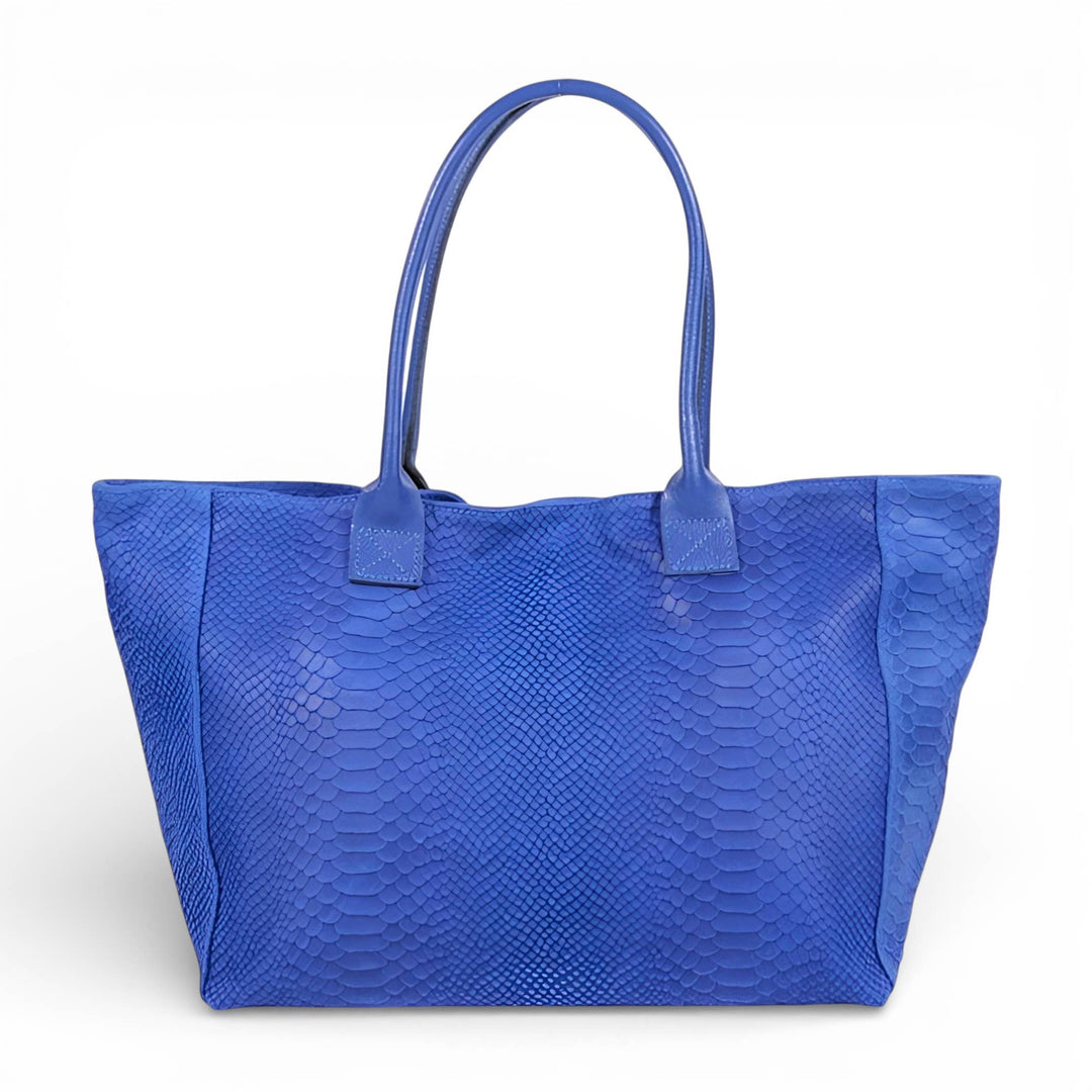 LOLA leather bag – Electric Blue – Made in Italy