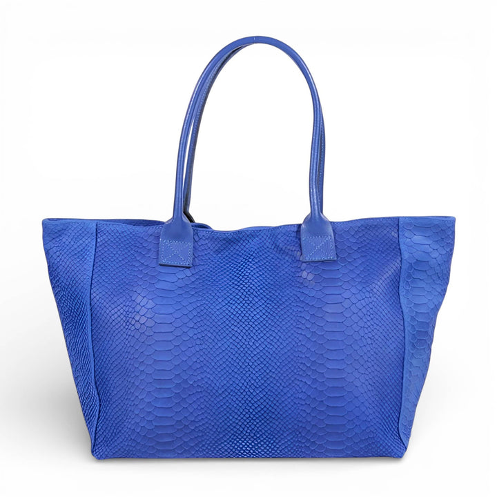 LOLA leather bag – Electric Blue – Made in Italy