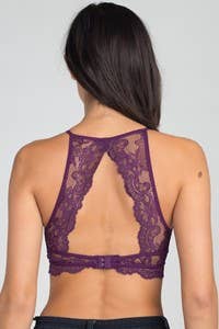 High-neck Lace Bralette