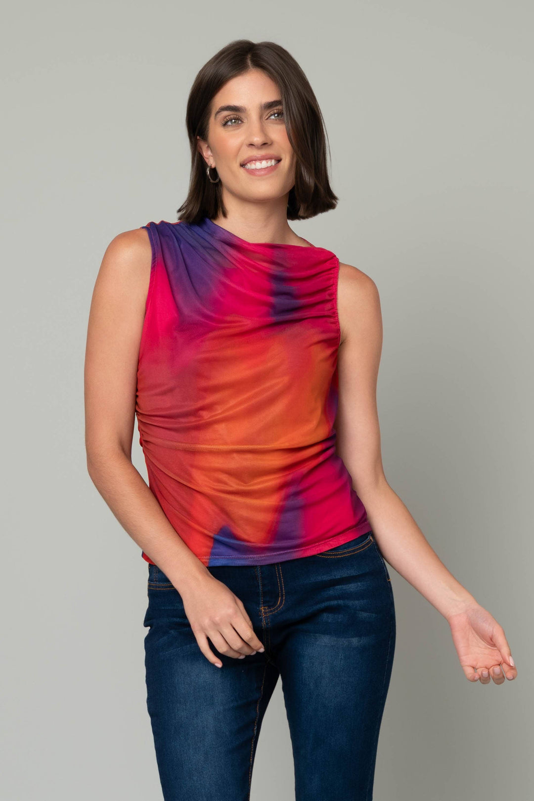Draped Mesh Lined Tank