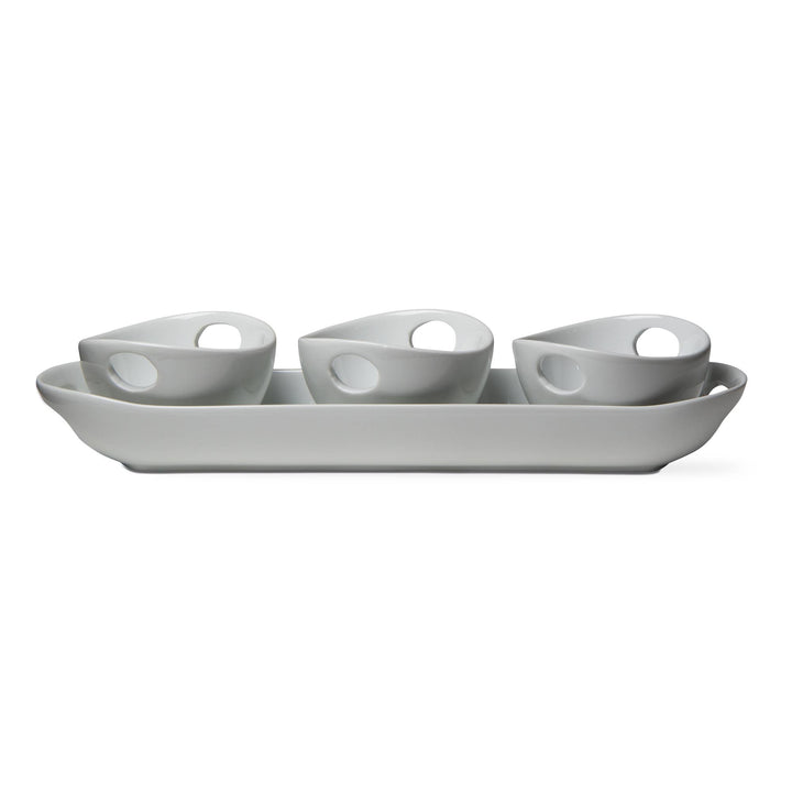 Whiteware Trio Serving Set Porcelain