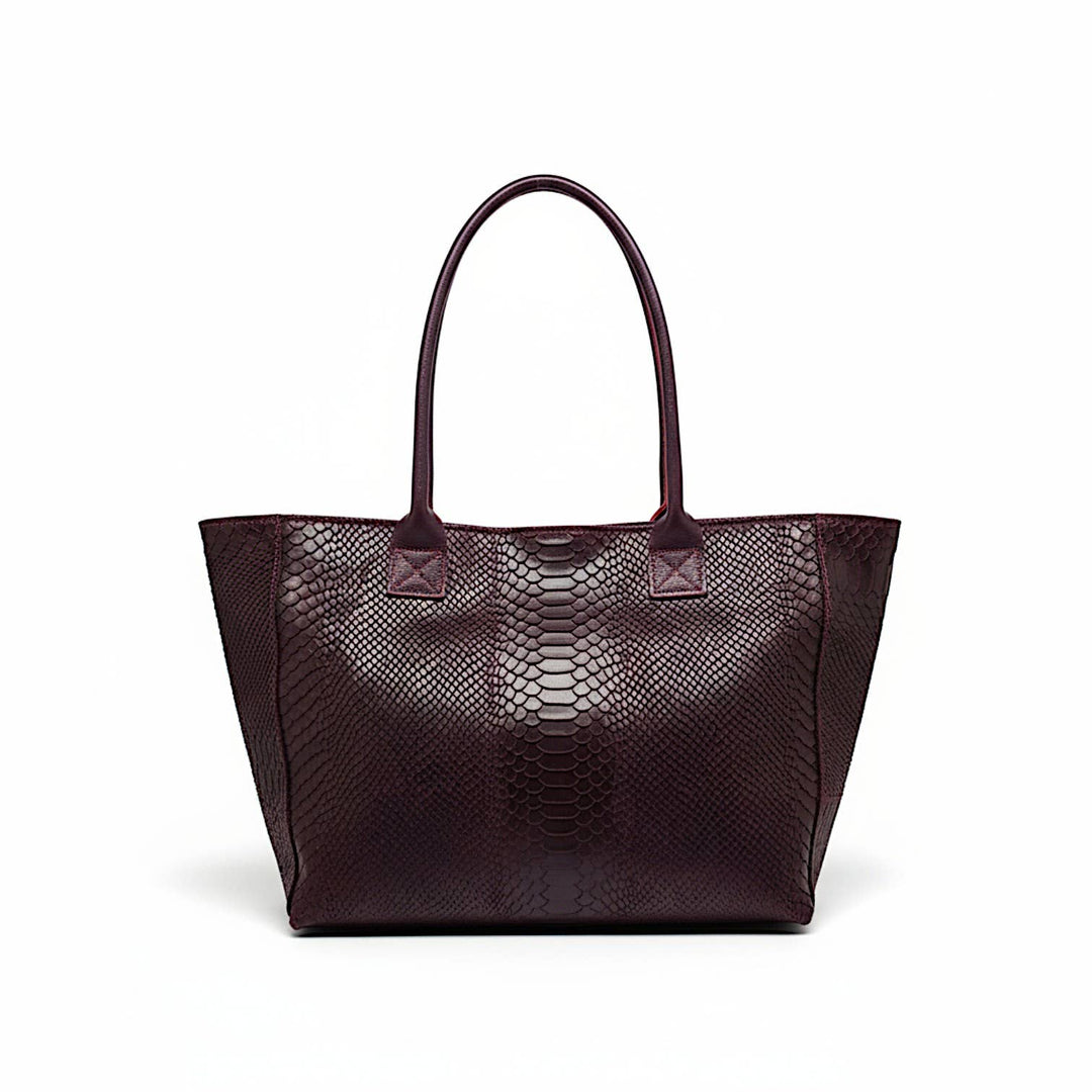 LOLA leather bag – Burgundy – Made in Italy