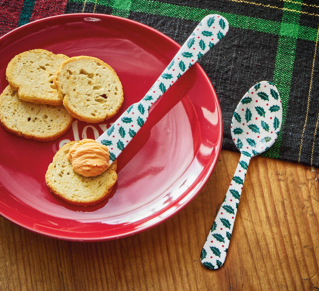 Tis The Season Enamel SpreaderStainless Steel Christmas