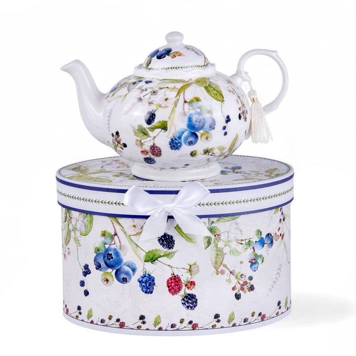 Wild Berries Porcelain Teapot in Gift Box
