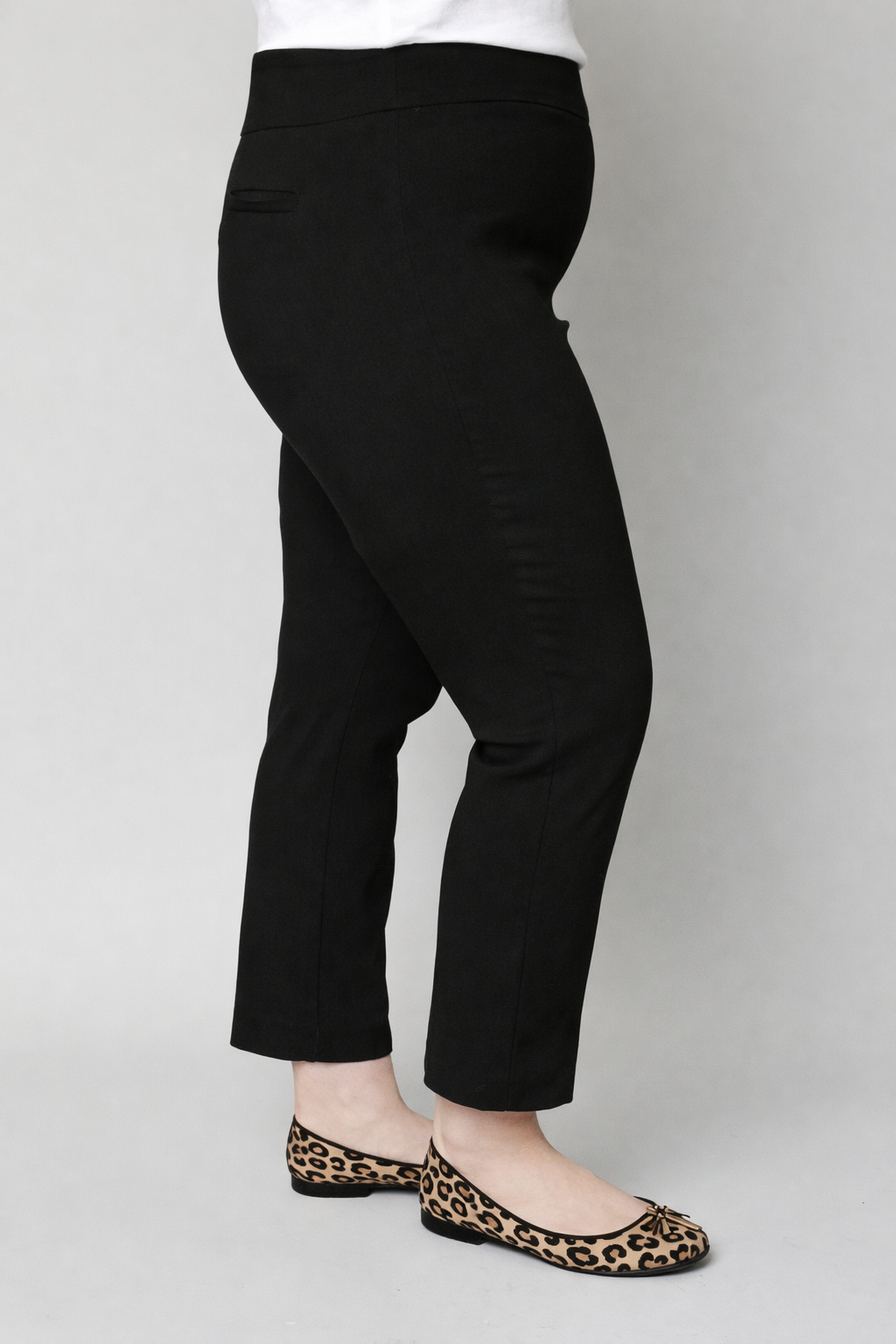Solid Super Stretch Ankle Pant - Curvy