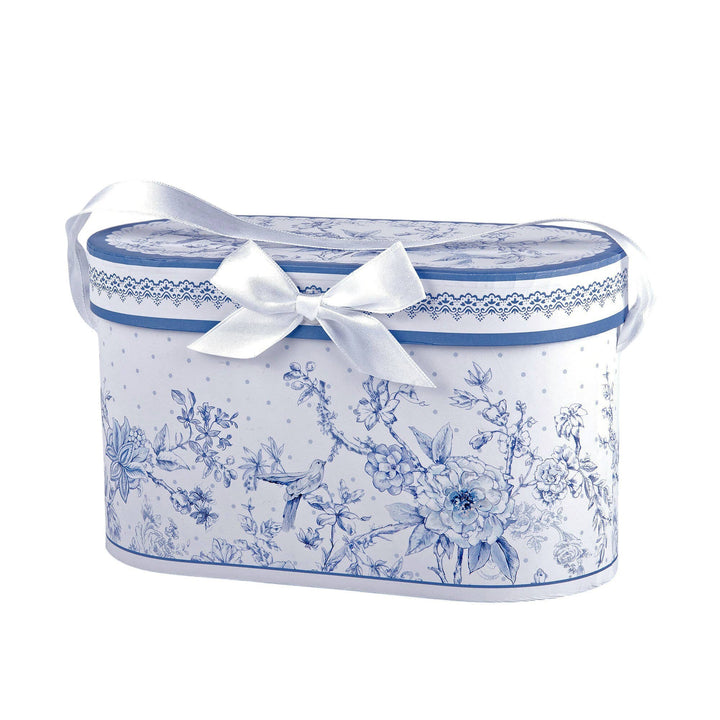 Blue Flowers Porcelain Tea/Coffee Mug in Gift Box Set of 2