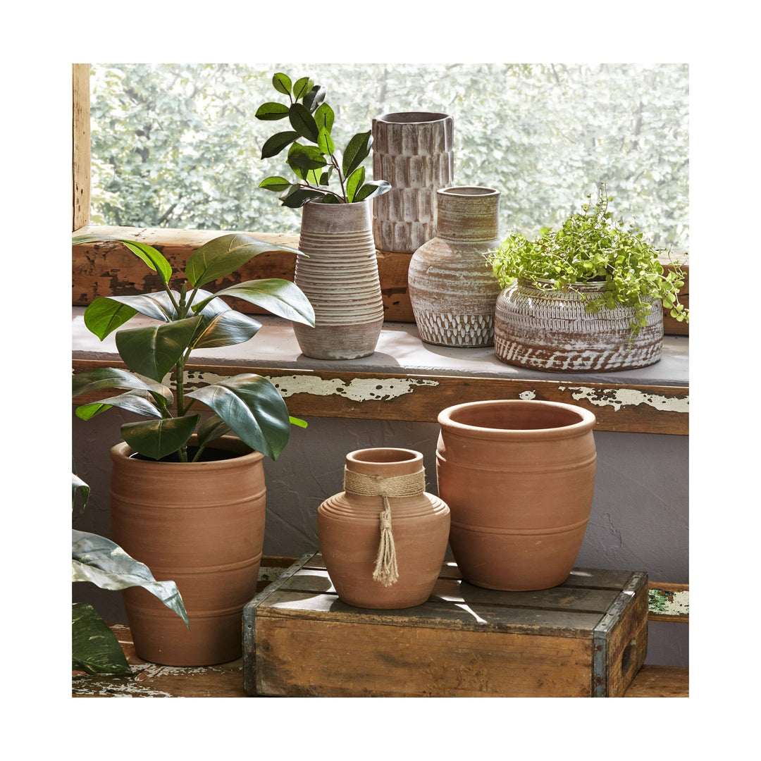 Tucson Ww Terra Planter + Vase Terracotta