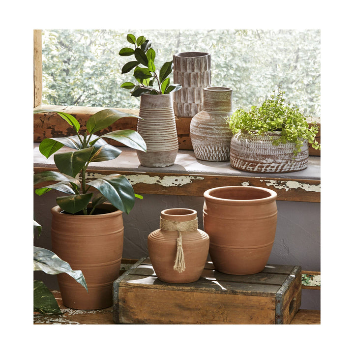 Tucson Ww Terra Planter + Vase Terracotta