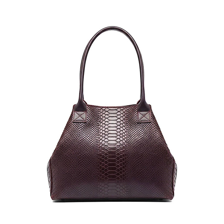 LOLA leather bag – Burgundy – Made in Italy