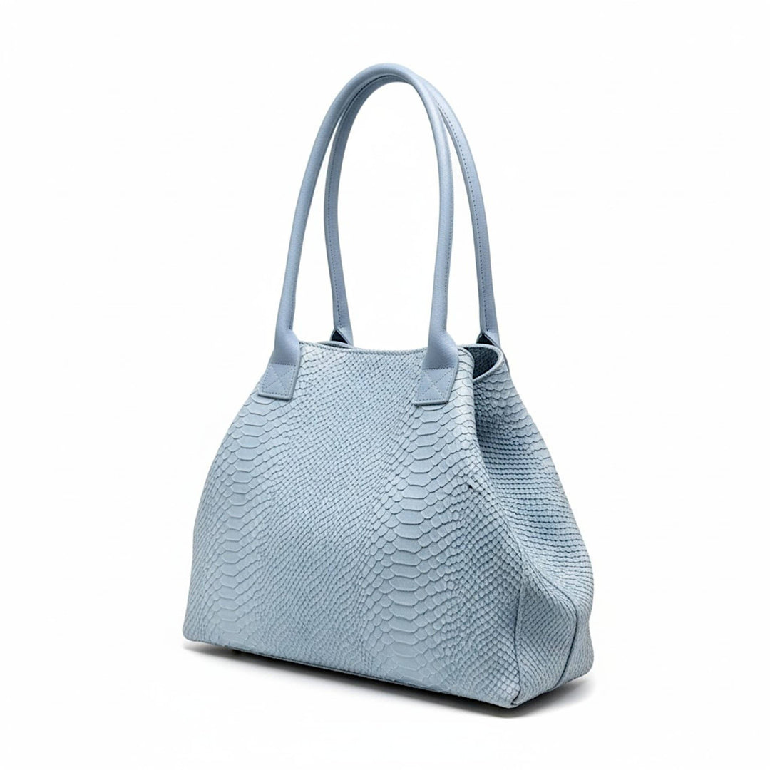 LOLA leather bag – Sky Blue – Made in Italy