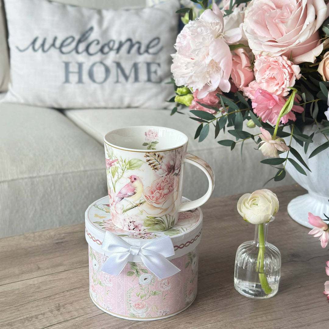 Birds Porcelain Mug 10.14 fl oz (300 ml) in Gift Box