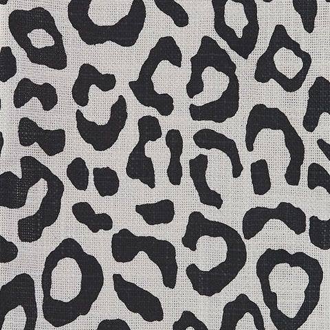 Safari Leopard Printed Towel - Black