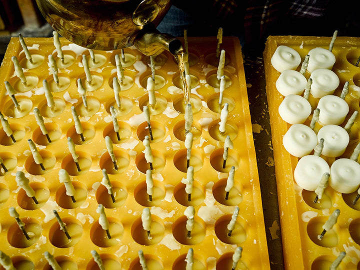 Pure Beeswax Tea Lights - 100% Beeswax with Cotton Wicks