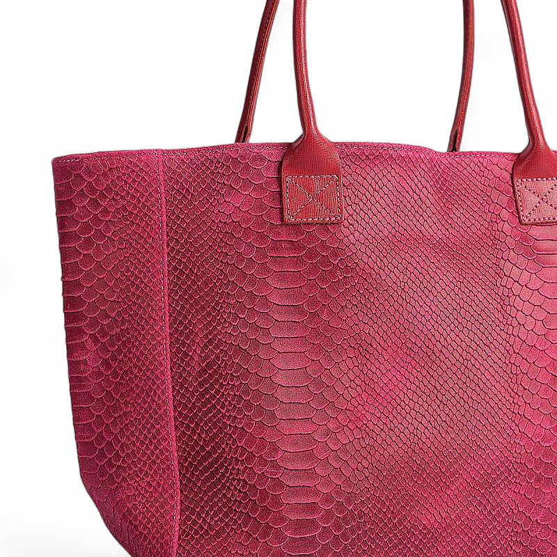 LOLA leather bag – Fuchsia – Made in Italy