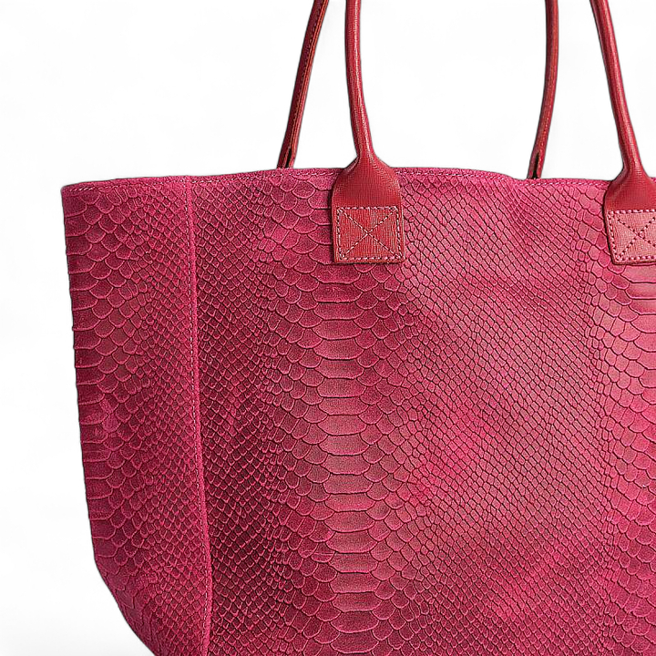 LOLA leather bag – Fuchsia – Made in Italy