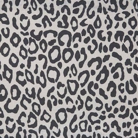 Safari Leopard Printed Placemat - Black