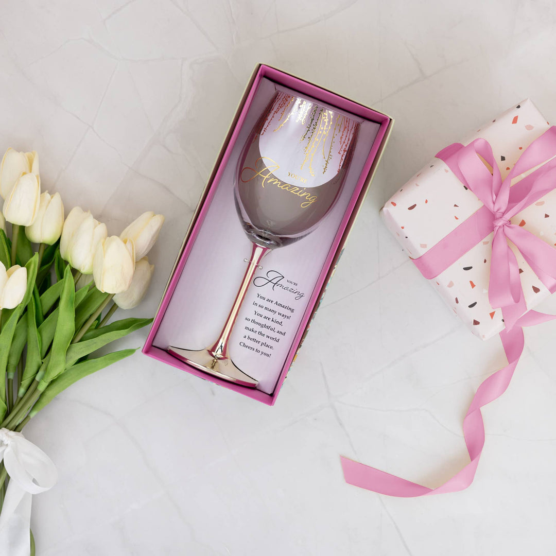 Amazing - Gift Boxed 19 oz Crystal Wine Glass