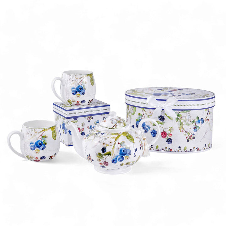Wild Berries Porcelain Teapot in Gift Box