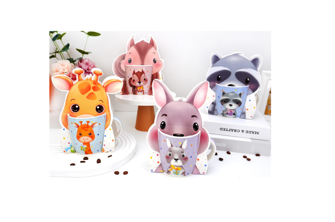 Porcelain Mug 12oz Animal in Gift Box - Assortment