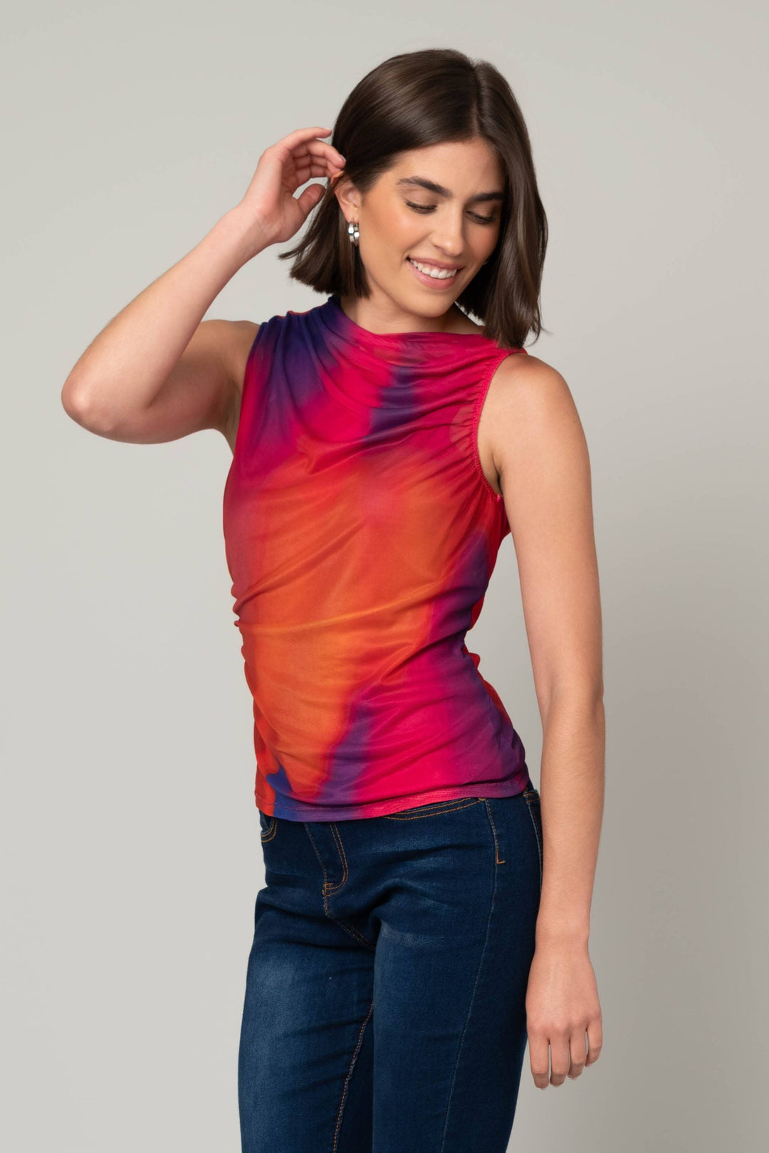 Draped Mesh Lined Tank