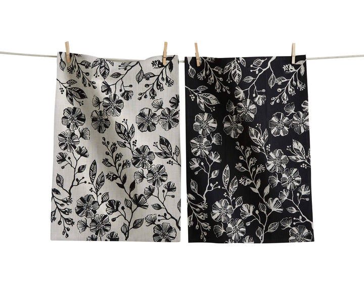 Canyon Print Floral Dishtowel Set of 2 B Everyday