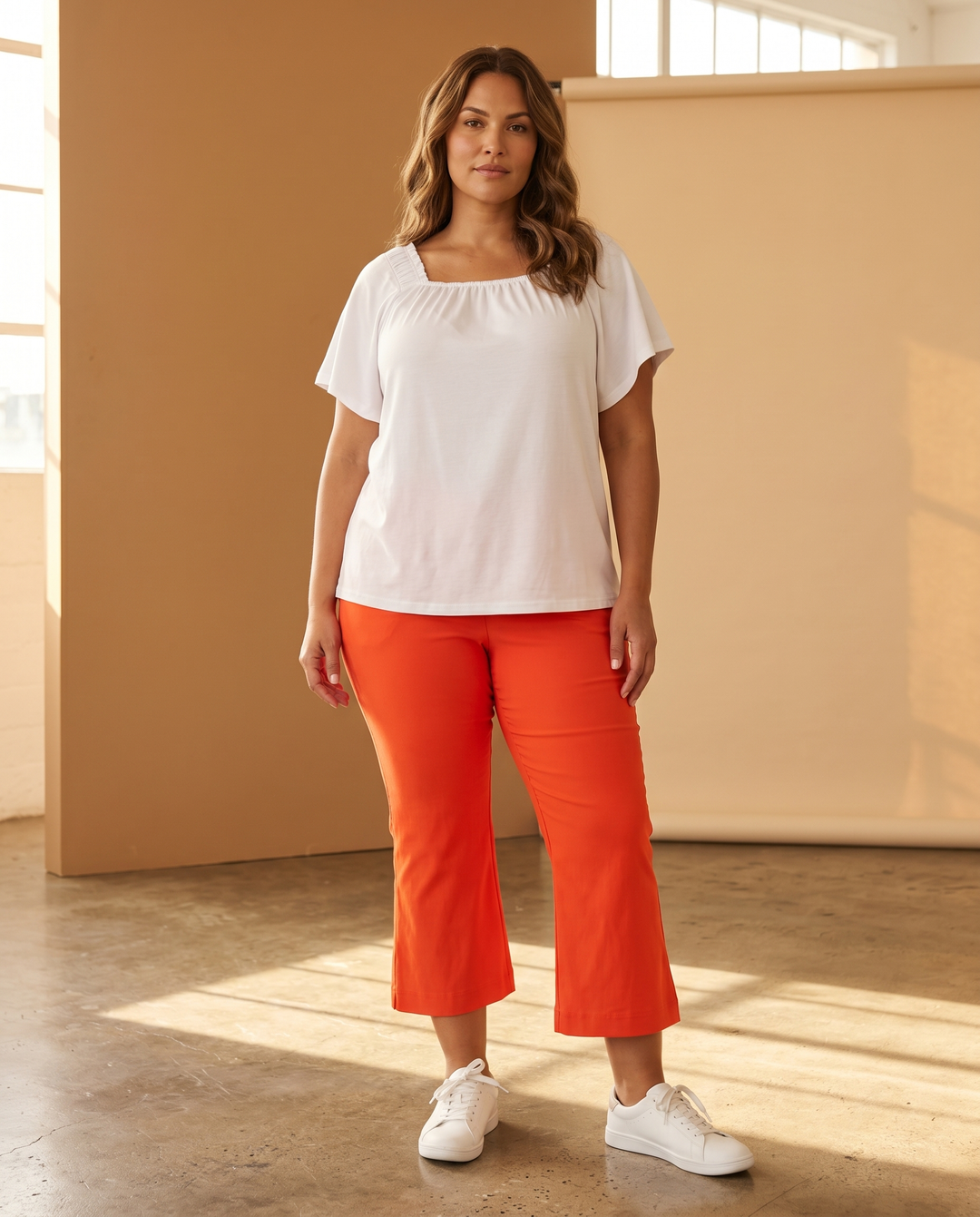 Pull On Millennium Cropped Flare Pant - Curvy