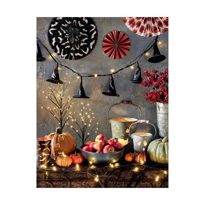 Halloween Paper Fan Decor Set of 3 Multi