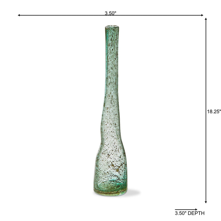 Meri Vase Small Green Multi Glass Summer