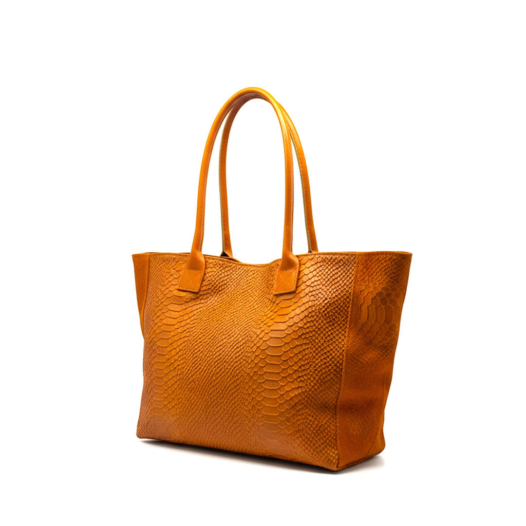 LOLA leather bag – Orange – Made in Italy
